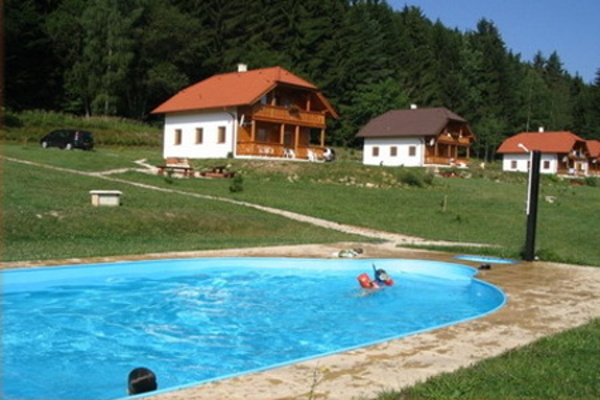 Chaty a chalupy s bazénem Vysočina - chata s bazénem k pronájmu u Borušova na Vysočině