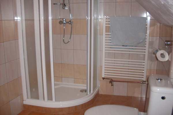 Chalupa u Bozkova - sociální zařízení - sprchový kout