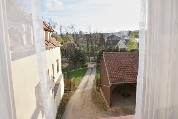 Penziony jižní Čechy - Penzion s bazénem Slavonice v jižních Čechách - výhled z apartmánu B
