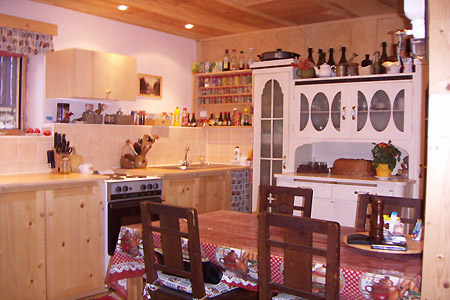Chata k pronajmutí v Podbělí v Orlických horách - kuchyň