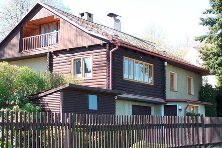 Ubytování - Šumava - Chalupa v Albrechticích - pohled zvenku