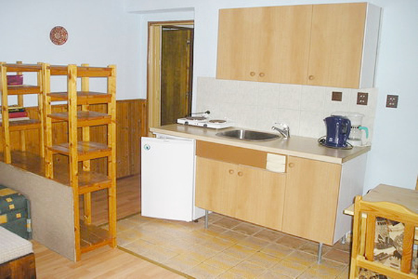 Šumava - chalupy - Chalupa v Petrovicích u Sušice na Šumavě - apartmán č.1 - obytná kuchyň