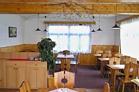 Ubytování - Šumava - Horská chata v Hojsově Stráži na Šumavě - restaurace
