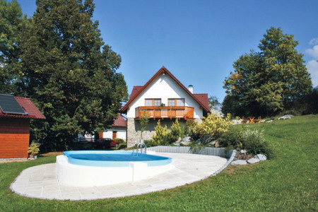 Ubytování Šumava - Penzion u Kolince na Šumavě - pohled na bazén