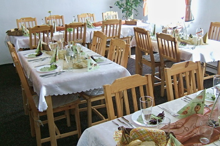 Ubytování - Jeseníky - Penzion Lipová-lázně - jídelna
