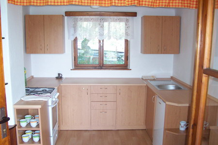 Ubytování - jižní Morava - Chata u Vranovské přehrady - kuchyň