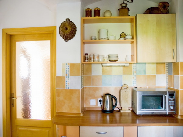 Ubytování - Broumovsko - Komfortní chalupa na Broumovsku - kuchyň v podkroví