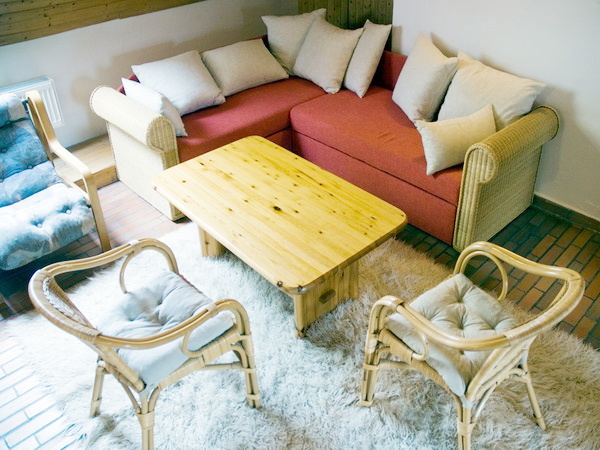 Ubytování - Broumovsko - Komfortní chalupa na Broumovsku - obývací pokoj v podkroví