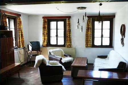Ubytování - Orlické hory - Chalupa v Rampuších I. - obývací pokoj