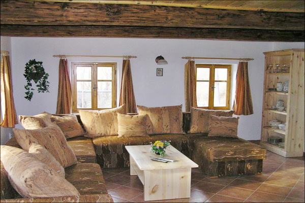 Ubytování - Chalupa v Dolní Olešnici v Orlických horách - obývací pokoj