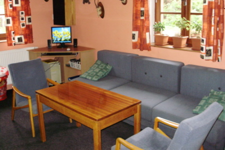 Ubytování -  - Prázdninový dům u Deštné v Orlických horách - společenská místnost