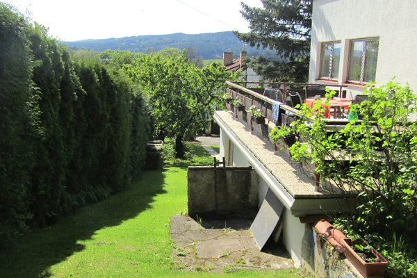 Ubytování - střední Čechy - Prázdninový dům v Brdech - terasa