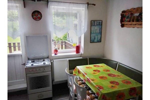 Ubytování západní Čechy - Chalupa u Poběžovic v západních Čechách - kuchyň v patře